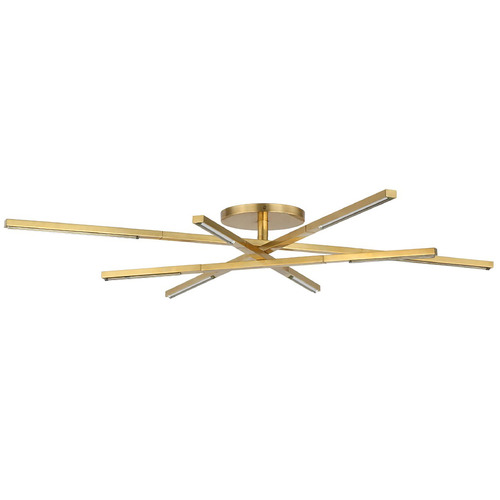 Cityscape Medium LED Flush Mount in Brass by Visual Comfort Modern