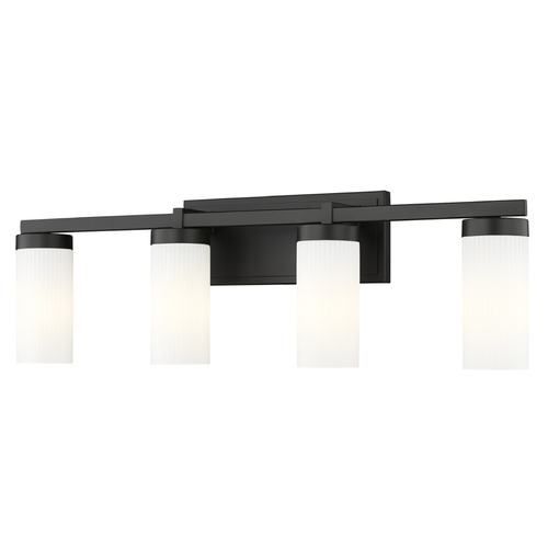 Z-Lite Z-Lite Danica Matte Black Bathroom Light 3044-4V-MB