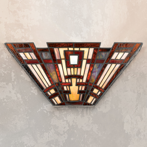 Classic Craftsman Wall Sconce in Valiant Bronze by Quoizel Lighting