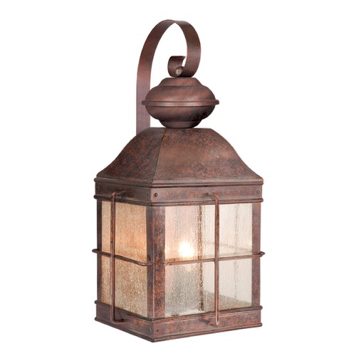 Vaxcel Lighting Seeded Glass Outdoor Wall Light Bronze by Vaxcel Lighting OW39593RBZ