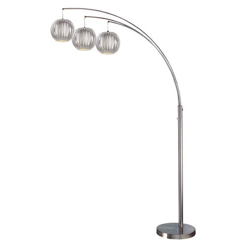 Deion Polished Steel Arc Lamp by Lite Source Lighting