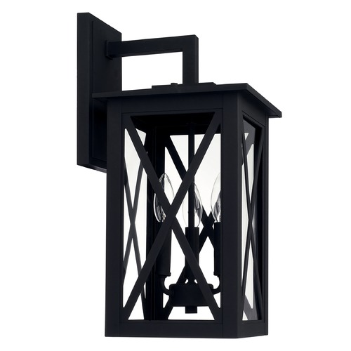 Avondale 19-Inch Outdoor Wall Lantern in Black by Capital Lighting