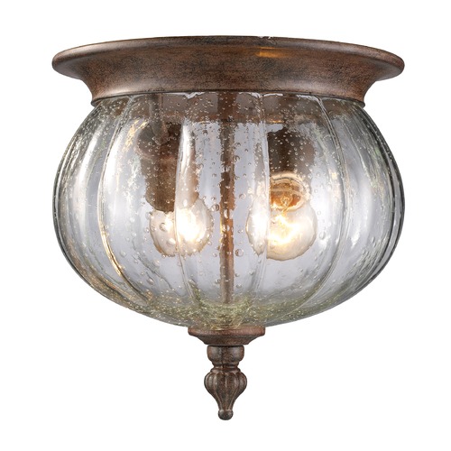 Belmont Outdoor Flush Mount in Weathered Bronze by Z-Lite