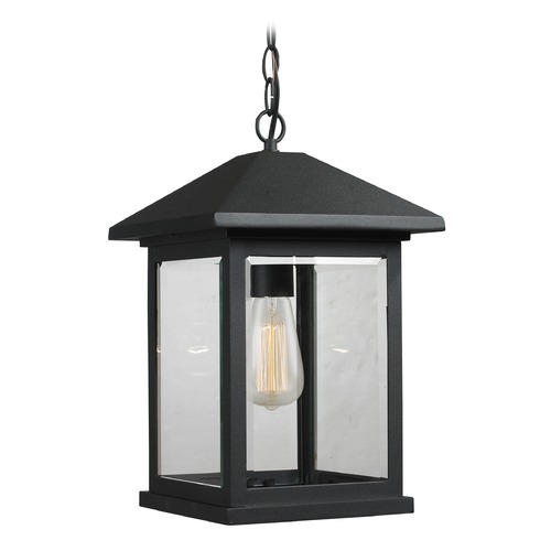 Portland Black Outdoor Hanging Light by Z-Lite