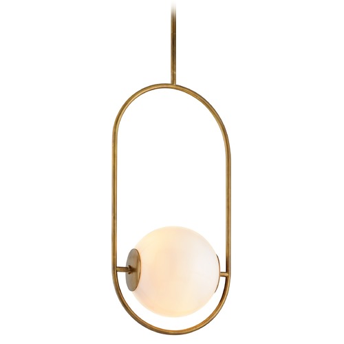 Everley Vintage Brass Pendant by Corbett Lighting