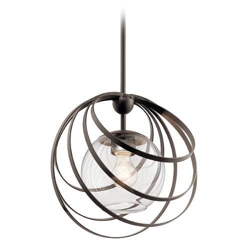 Kichler Lighting Kerti 13.75-Inch Olde Bronze Pendant by Kichler Lighting 44016OZ