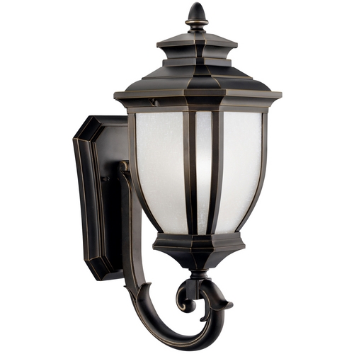 Salisbury 19.25-Inch Outdoor Wall Light in Rubbed Bronze by Kichler Lighting