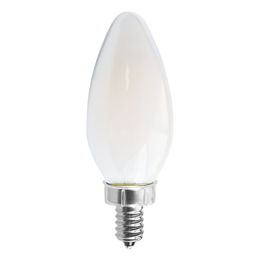 8W C11 E12 Base Frosted LED Light Bulb in 2700K by Satco Lighting