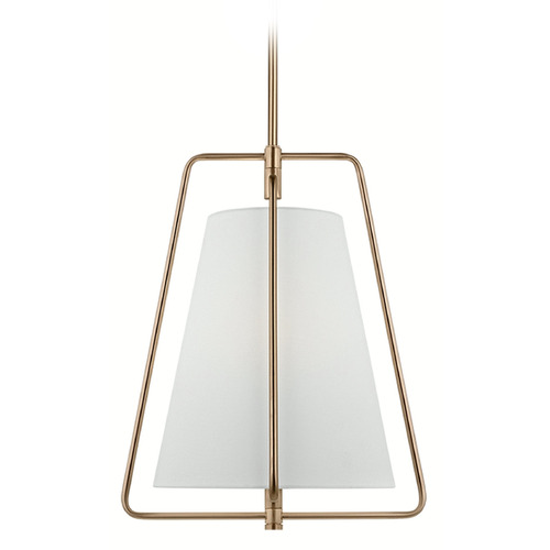 Visual Comfort Studio Collection Visual Comfort Studio Collection Allis Satin Brass Pendant Light with Conical Shade 6507401-848