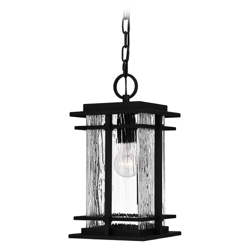 McAlister Outdoor Hanging Light in Earth Black by Quoizel Lighting