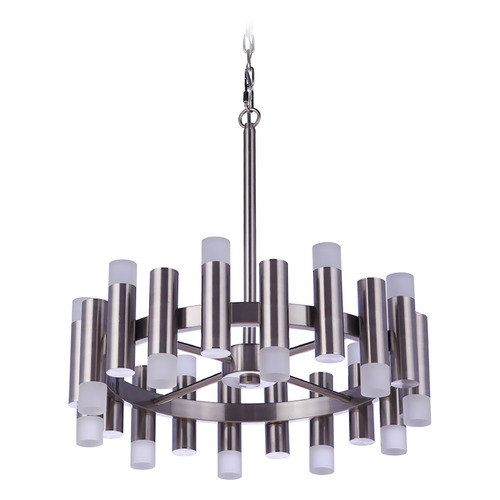 Craftmade Lighting Simple Lux Brushed Polished Nickel LED Mini-Chandelier by Craftmade Lighting 57520-BNK-LED
