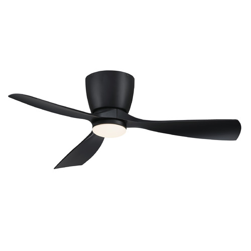 Fanimation Fans Fanimation Fans Klinch 44 Black LED Ceiling Fan with Light FPS7681BL