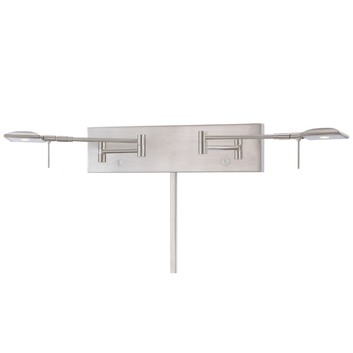 George Kovacs Lighting George Kovacs George's Reading Room Brushed Nickel LED Swing Arm Lamp P4329-084