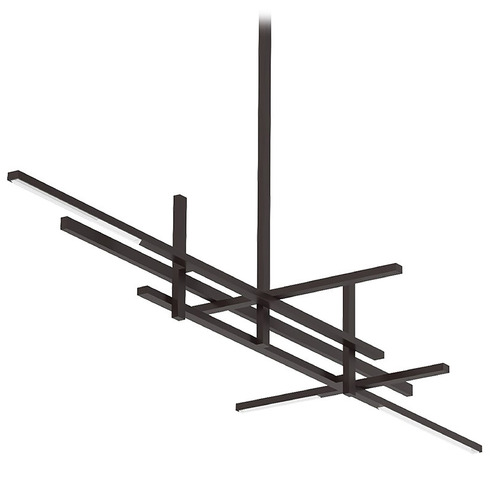 Cityscape Stacked X-Large Linear Chandelier in Bronze by VC Modern