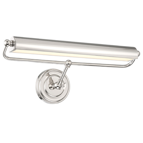 Crystorama Lighting Miller Polished Nickel LED Picture Light