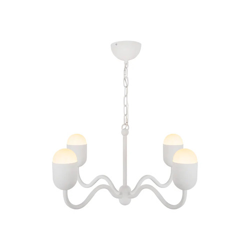 Alora Lighting Effie Antique White Chandelier