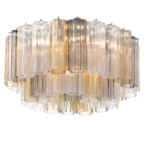 Crystorama Lighting Addis Polished Chrome Flushmount Light