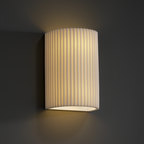 Justice Design Group Porcelina Collection Outdoor Wall Light by Justice Design Group PNA-0945W-PLET