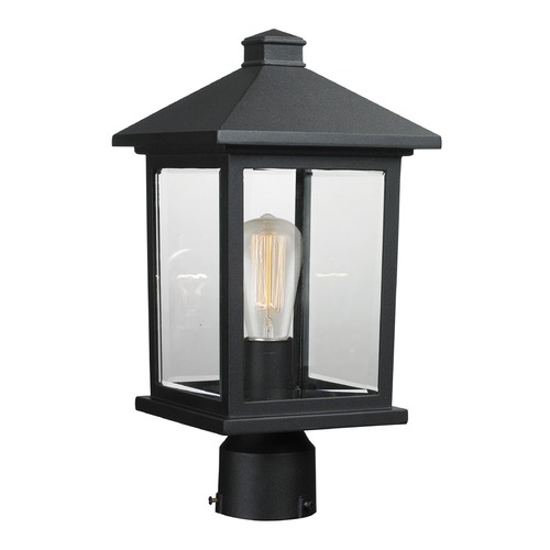 Portland Black Post Light by Z-Lite