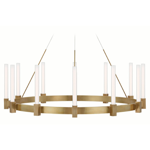 Visual Comfort Signature Collection Ian K. Fowler Mafra Chandelier in Brass by Visual Comfort Signature IKF5360HAB-WG