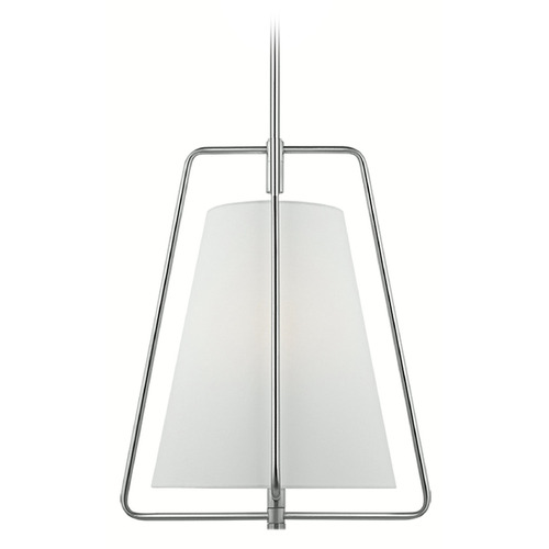 Visual Comfort Studio Collection Allis Brushed Nickel Pendant Light with Conical Shade
