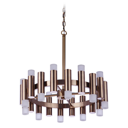 Craftmade Lighting Simple Lux Satin Brass LED Mini-Chandelier by Craftmade Lighting 57520-SB-LED