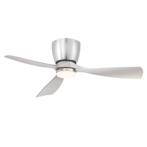 Fanimation Fans Klinch 44 Brushed Nickel LED Ceiling Fan with Light