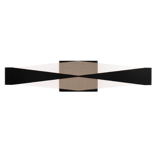 Enigmatic 24-Inch 2700K LED Wall Sconce in Black by WAC Lighting