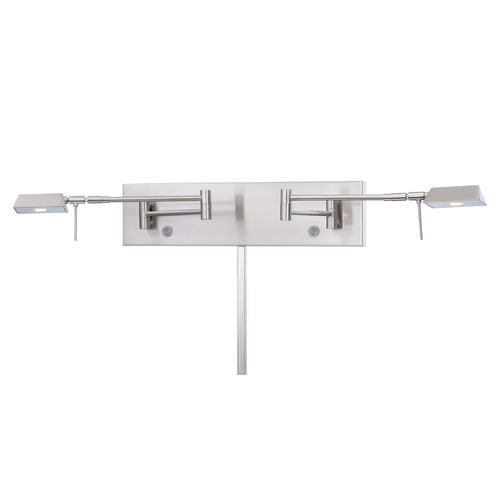 George Kovacs Lighting George Kovacs George's Reading Room Brushed Nickel LED Swing Arm Lamp P4319-084