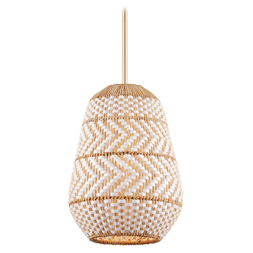 Crystorama Lighting Zanzibar Soft Gold Pendant Light with Bowl / Dome Shade