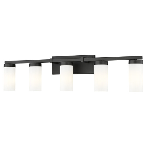 Z-Lite Z-Lite Danica Matte Black Bathroom Light 3044-5V-MB