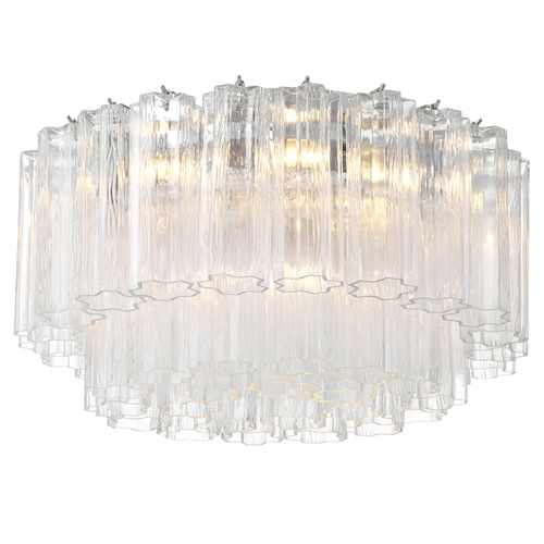 Crystorama Lighting Addis Polished Chrome Flushmount Light