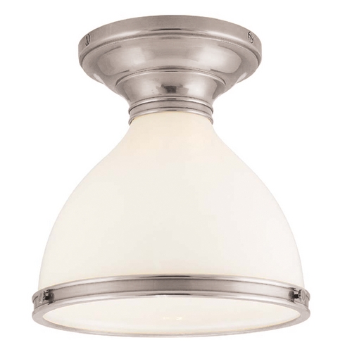 Randolph Semi-Flush Mount in Satin Nickel by Hudson Valley Lighting