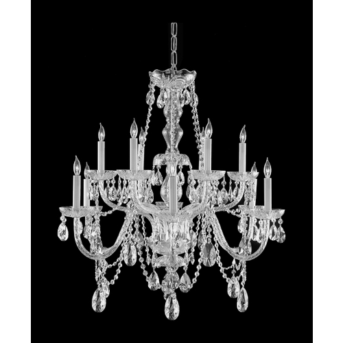 Traditional Crystal Chandelier in Polished Chrome by Crystorama Lighting