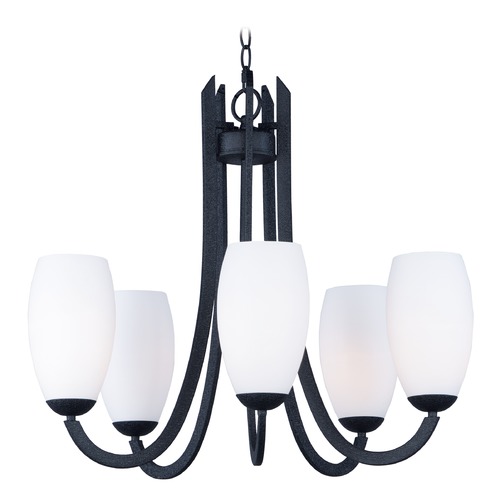 Maxim Lighting Taylor Textured Black Chandelier by Maxim Lighting 21655SWTXB