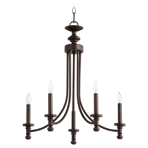 Rossington Oiled Bronze Chandelier by Quorum Lighting