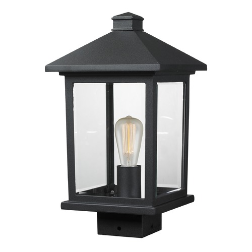 Portland Black Post Light by Z-Lite