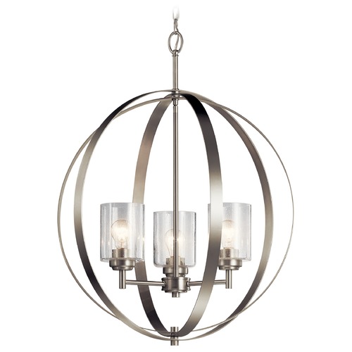 Winslow 3-Light Brushed Nickel Chandelier by Kichler Lighting