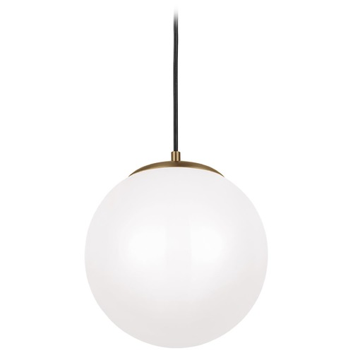 Visual Comfort Studio Collection Leo 12-Inch LED Pendant in Satin Brass 3000K by Visual Comfort Studio 602293S-848