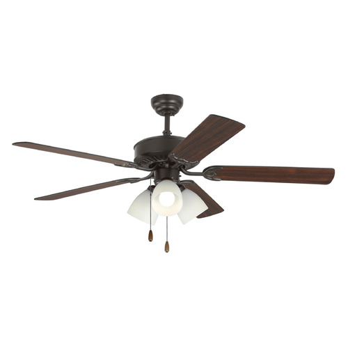 Visual Comfort Fan Collection Visual Comfort Fan Collection Haven 52 LED 3 Bronze LED Ceiling Fan with Light 5HV52BZF