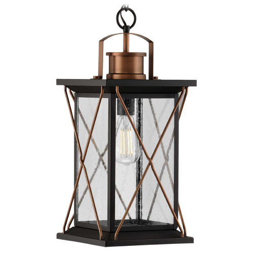Progress Lighting Barlowe Antique Bronze & Antique Copper Outdoor Hanging Light