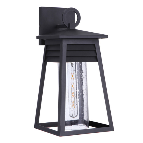 Becca Textured Black Outdoor Wall Light by Craftmade Lighting