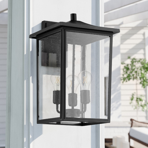 Riverside Noir Outdoor Wall Light by Quorum Lighting