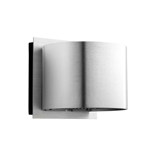 Kaldor Outdoor LED Wall Lantern in Brushed Aluminum by Oxygen Lighting