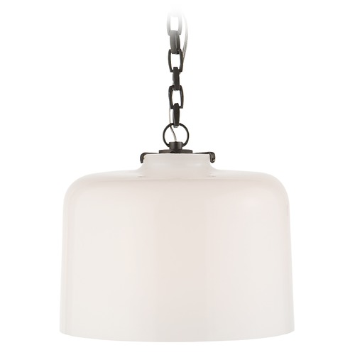 Visual Comfort Signature Collection Thomas OBrien Katie Dome Pendant in Bronze by Visual Comfort Signature TOB5226BZG5WG