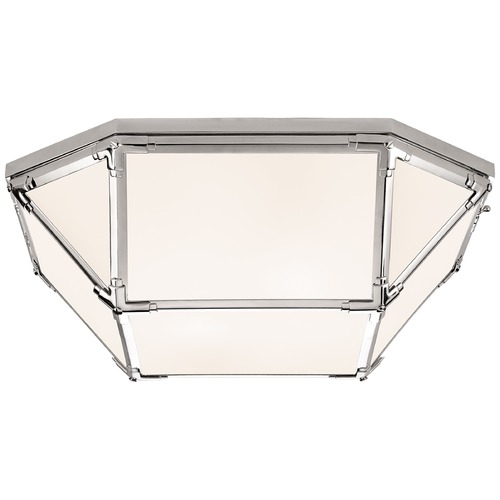 Visual Comfort Signature Collection Suzanne Kasler Morris Large Flush Mount in Nickel by Visual Comfort Signature SK4009PNWG