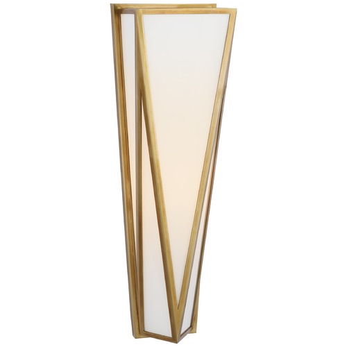 Visual Comfort Signature Collection Julie Neill Lorino Sconce in Antique Brass by Visual Comfort Signature JN2240HABWG