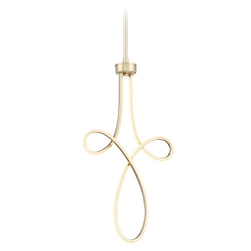 Astor LED Pendant in Soft Gold by George Kovacs