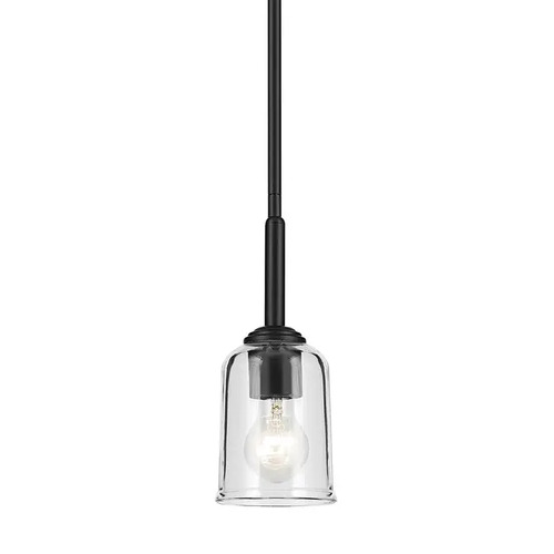 Kichler Lighting Shailene Black Mini-Pendant Light with Bowl / Dome Shade