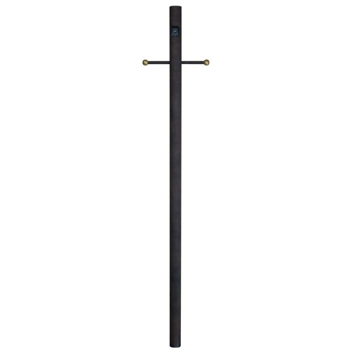 84-Inch Direct Burial Outdoor Post with Photocell in Rust Finish by Craftmade Lighting